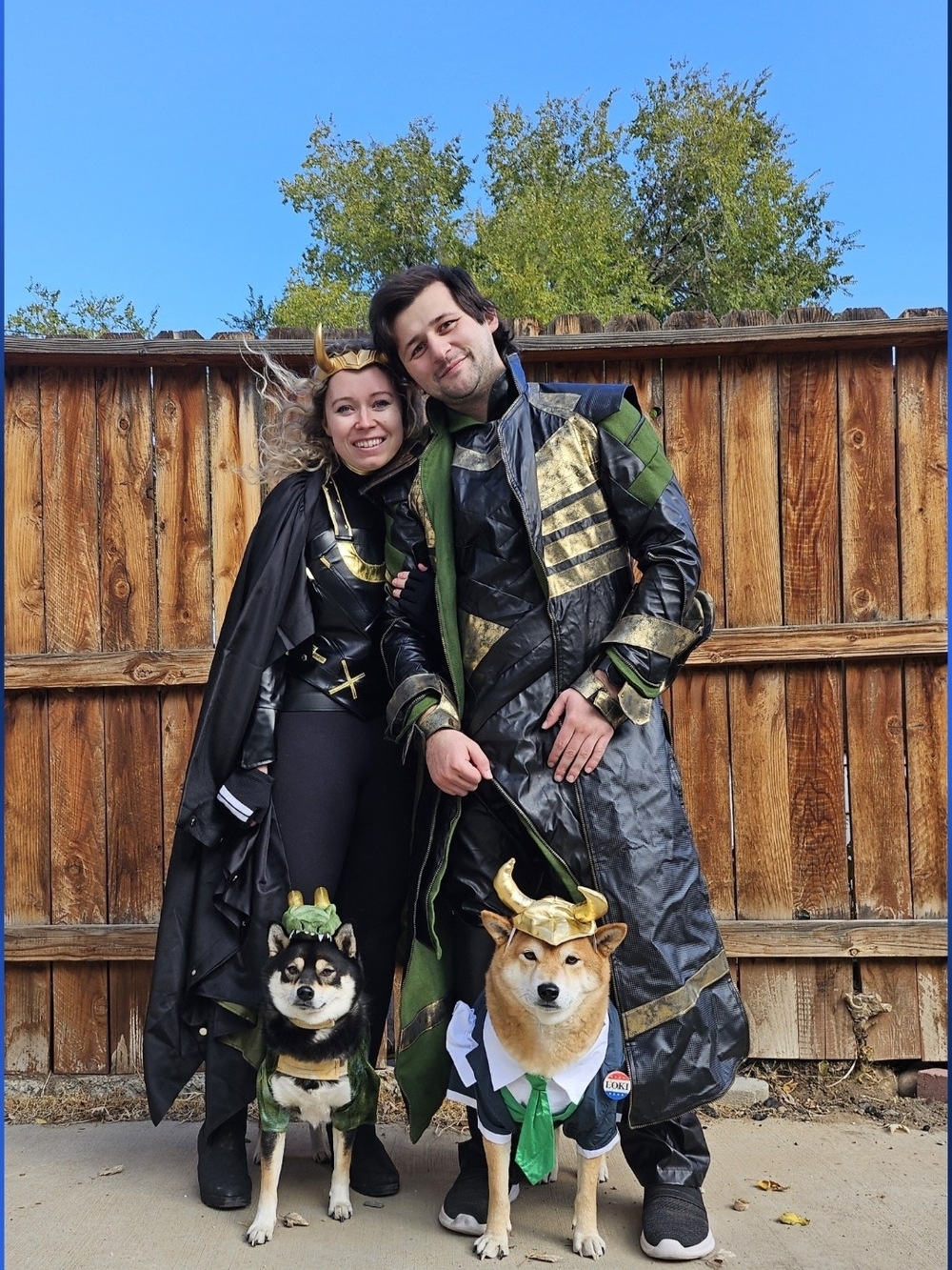 Loki-Inspired Black & Gold Mens Costume
